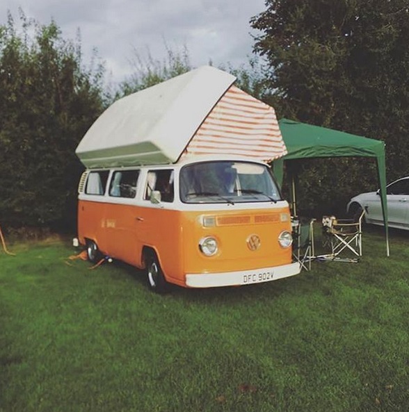 van with tent